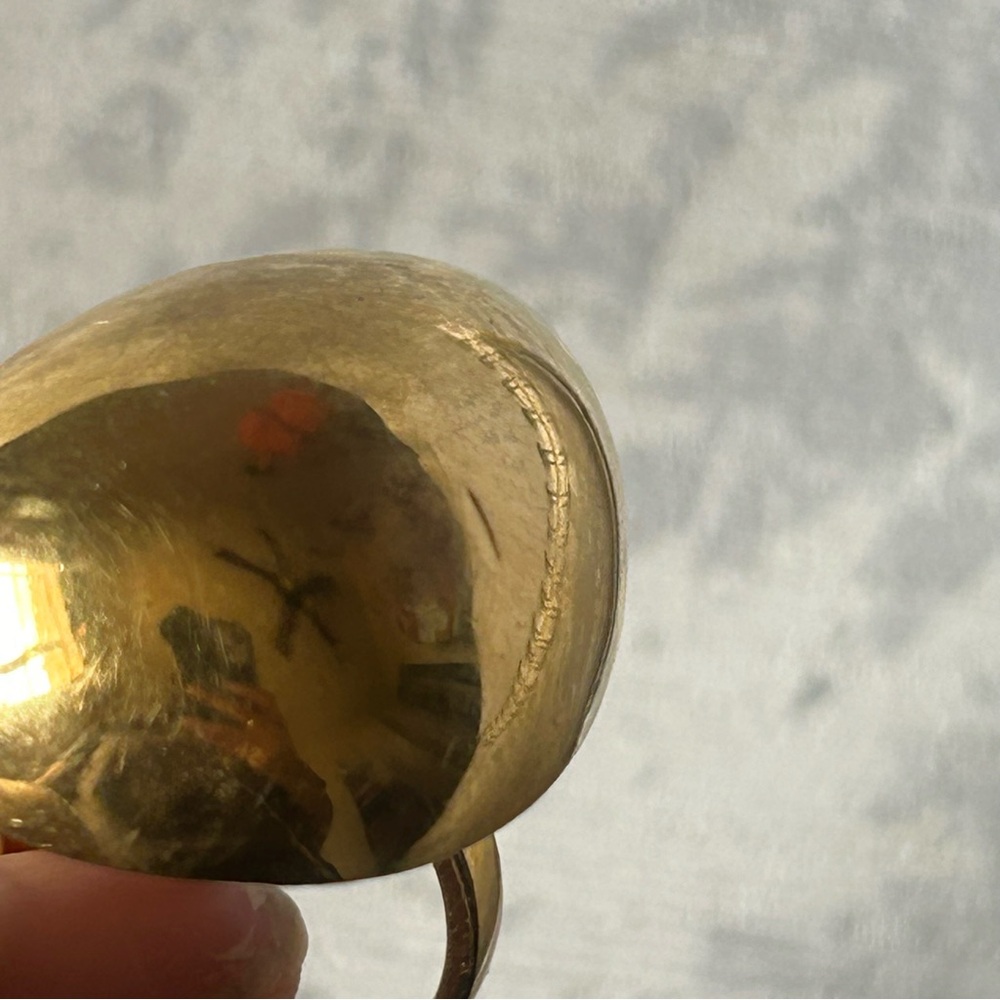 Sophie Buhai Gold Egg Ring Size 8 925 - Picture 4 of 5